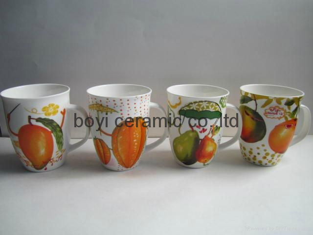 Calypso/Carnivale Shape fine bone china mug porcelain mug 3