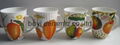 Calypso/Carnivale Shape fine bone china mug ceramic mug OEM design 5