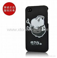 Hot Sale Black Animal Cartoon Design Plastic Case For iphone 4G 