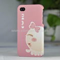 Fashionable Cartoon Design pc Case for Iphone 4 2