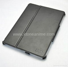 High Quality PU Leather Case For Ipad 2 Black Cobopanda