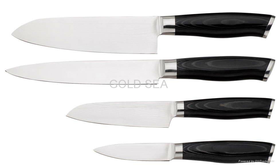 4 pcs Damascus Chef knife 3