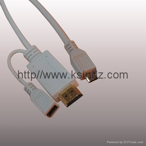 MHL to HDMI Cable with Male for Ipad  1