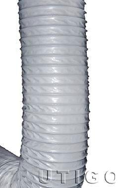 Thermoresistant pvc coated polyester fabric ventilation hose 