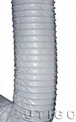 Thermoresistant pvc coated polyester fabric ventilation hose