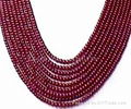 Ruby Rondelle Smooth Beads