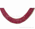 Ruby Rondelle Faceted (A Grade) Beads