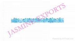 Blue Topaz Chips Dyed Beads