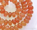 Carnelian Round Micro Faceted Beads