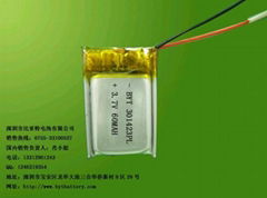 聚合物鋰電池301423PL-60mah