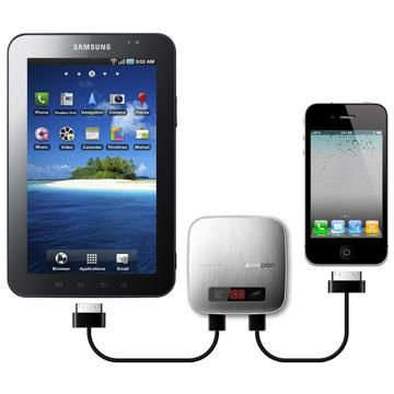 Dual USB port design supports 2 devices simultaneously 3