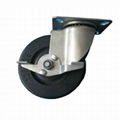 Hard Rubber Swivel Medium Duty Castor