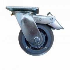 TPR Wheel Castor With Double Brake 