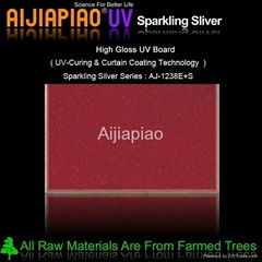 High gloss UV Board - Sparkling silver series