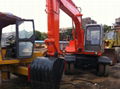 Used Hitachi EX100WD wheel excavator