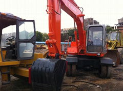 Used Hitachi EX100WD wheel excavator 