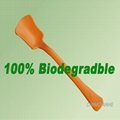 100% biodegradable PLA frozen yogurt spoon 2