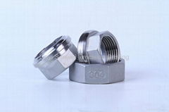 Stainless steel pipe fittings 304L/316L screwed fittings BSP/NPT/DIN 150LBS    