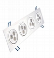 Warm white Square LED ceiling lamp 4