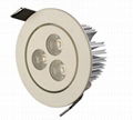 3*3W dimmable yellow LED ceiling lamp 2