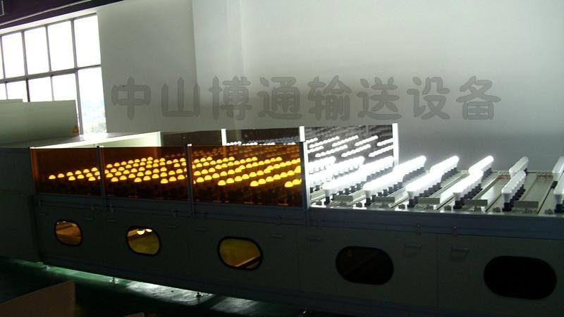Mixed LED lamp aging line