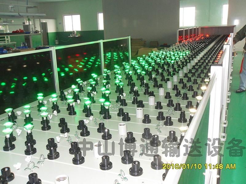 LED lamp aging line