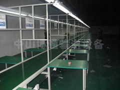 The PVC belt conveyor line