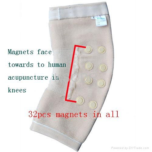 Knitted Mangetic Knee Support in Tupe Shape 2