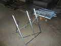 galvanized steel log sawhorse 1