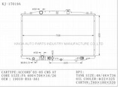 auto radiator for ACCORD`03 CM5 2.4