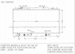 auto radiator for MAZDA 6 6CYL'03-04