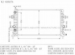 auto radiator for ASTRA H 1.6I'04