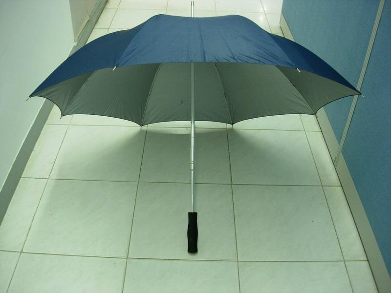 blue golf umbrella