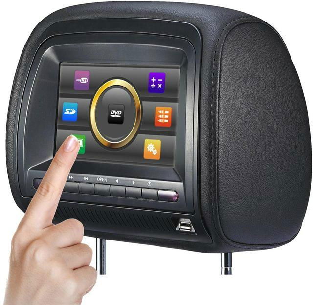 7 Inch Headrest DVD Player with touch screen 