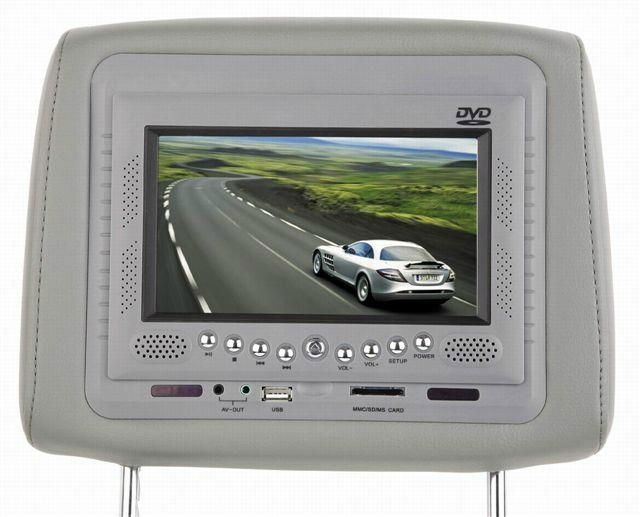 7 inch headrest car dvd player pillow DVD player 