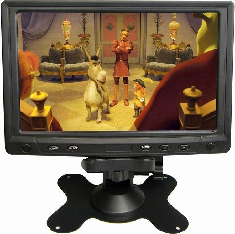 7 inch stand alone car LCD VGA monitor and touch screen 