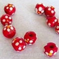 Hand Painted Wood Beads