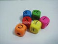 Alphabet wood beads