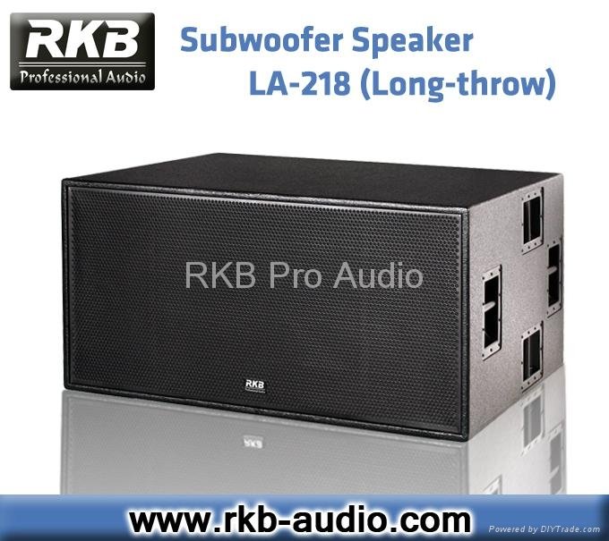 (LA-218)High Power Long-throw dul 18" Subwoofer Speaker 