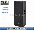 (CF-225)Pro Audio - Double 15" Professional Audio Speaker