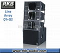 (Q1+Q2)Pro Audio -Dual 10" Professional Line Array Speaker System  1