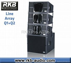 (Q1+Q2)Pro Audio -Dual 10" Professional Line Array Speaker System 