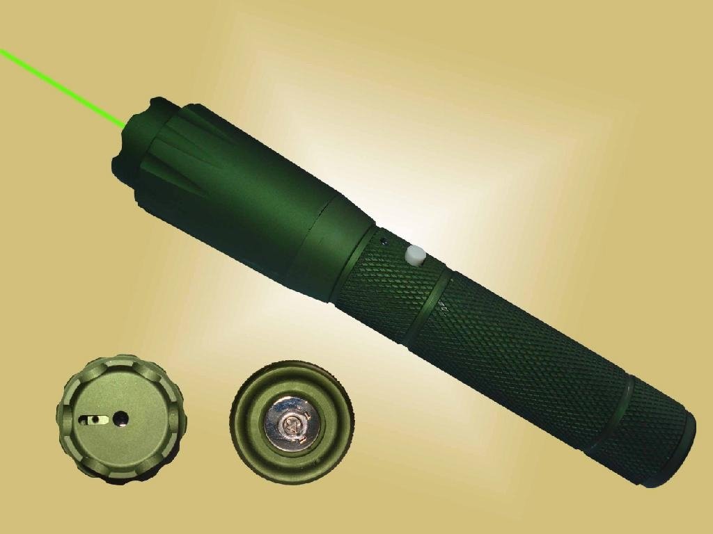 DPSS Green Laser Portable Flashlight