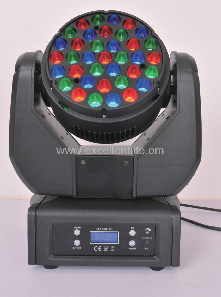 stage light CREE 37*3W RGB LED BEAM moving head light 