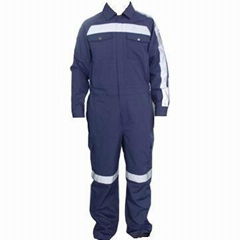 Water Repellent and Oil Resistant Flame Retardant Coverall