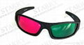 Plastic Green Magenta 3D Glasses