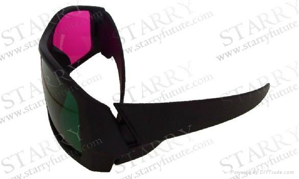 Plastic Green Magenta 3D Glasses 2