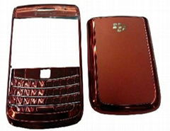 Chrome Housing Faceplates Covers for Blackberry Bold 9700 Red