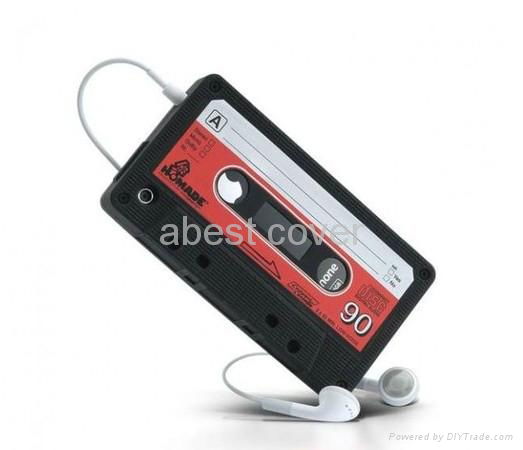 Silicone Cassette Tape Case / Skin / Cover for iPhone 4 4G 2