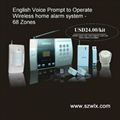 Wireless English Voice Prompt Home Alarm System